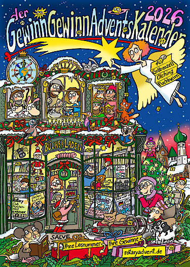 Das Motiv des Adventskalenders des Rotary Clubs München-West